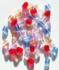 50 7x5mm Faceted Oval Bead Mix Pack